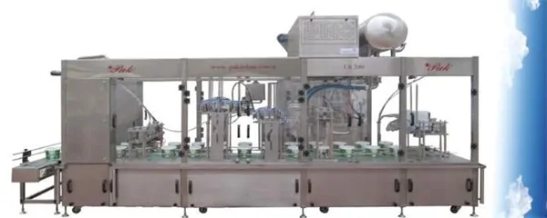 LINEAR SYSTEM 2-BUCKET FILLING AND CAPPING MACHINE