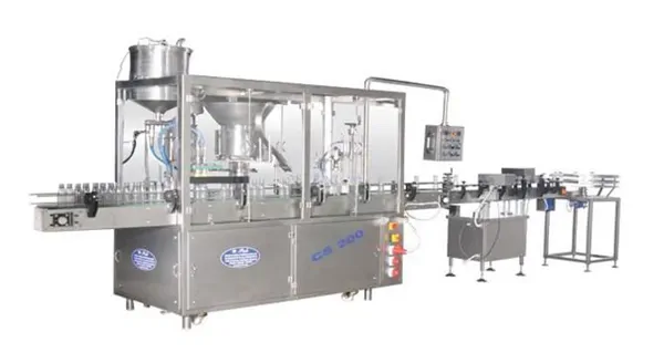 RCS200 Type Conveyor System 2-Flowmeter Filling and Packaging Machine