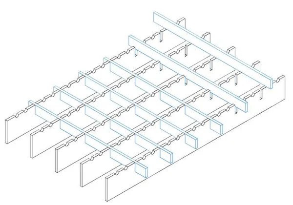 Half-Interlocking Notched Grille