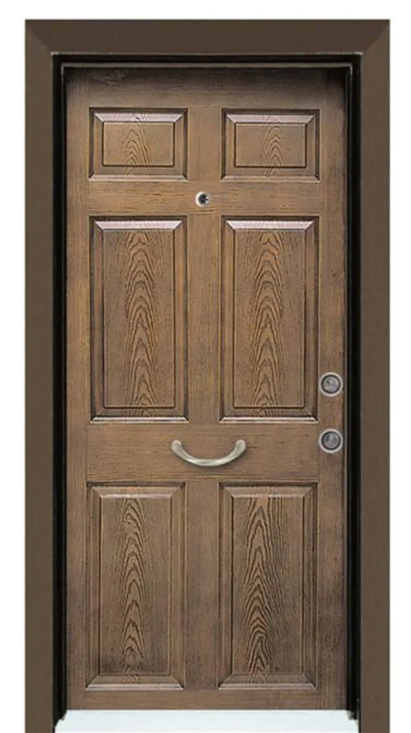 American Prestige Gold Series-101 Walnut Steel Door