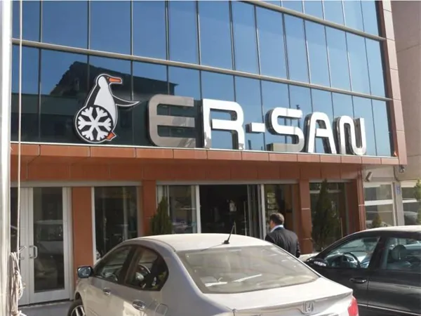 ERSAN COOLING FACTORY FRONT SIGNAGE INSTALLATION WORK.