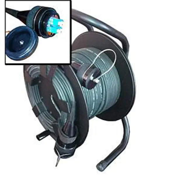 Military Grade Fiber Optic Cable Reel