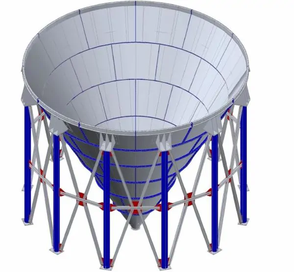 1000-2000 Ton Cement Silo