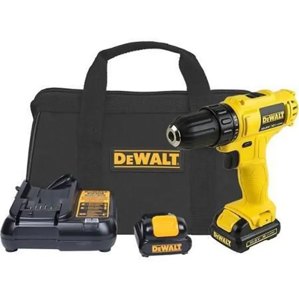 Dewalt DCD700C2 Professional Screwdriver with Dual Batteries, 10.8 Volts/1.3 Ah Li-ion