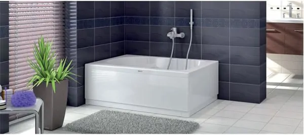 Rectangular Mini Bathtub with Seat