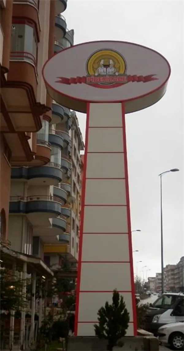 Aluminum Clad Pylon Sign