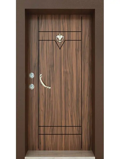 Kervan Walnut Steel Door