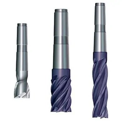 Tapered shaft end shafts