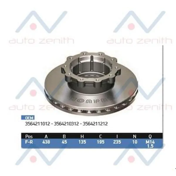 0403-0404 Brake Disc