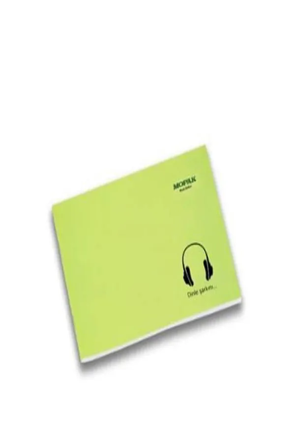 Listen to your song with headphones / Music Notebook