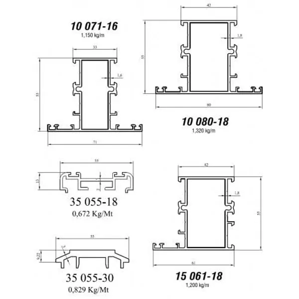 Door and Window Profiles
