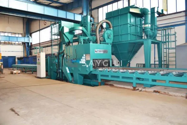 TUNNEL SHEET METAL PROFILE SANDBLASTING MACHINE