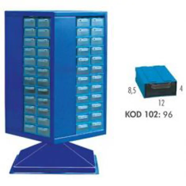 Revolving Cabinets with Drawers