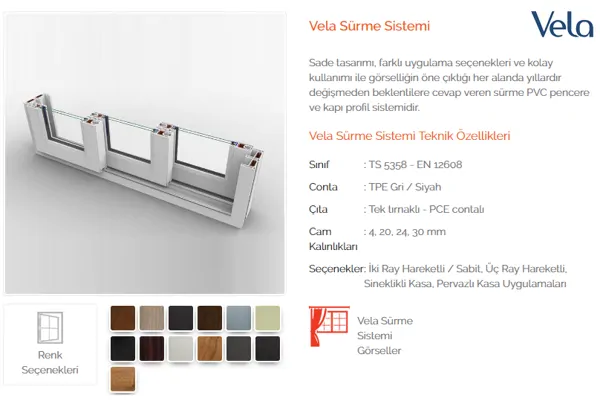 Vela Sliding System