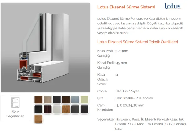 Lotus Axial Sliding System