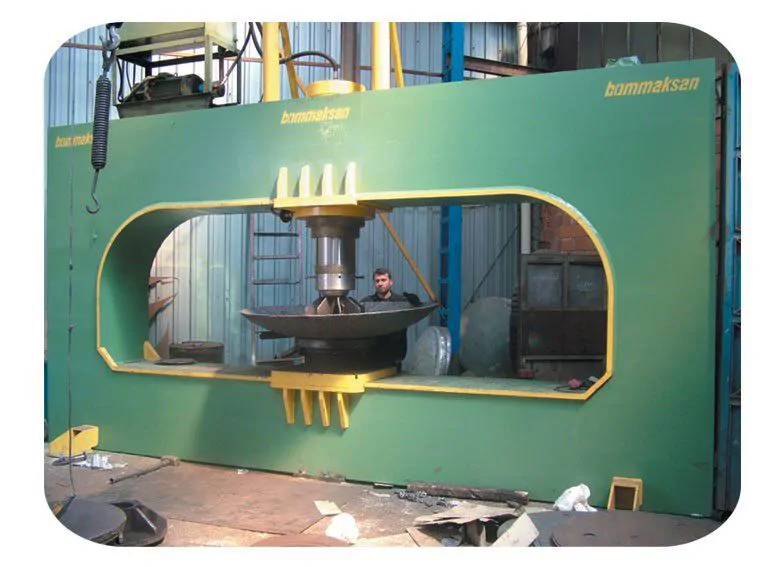 Hydraulic dome pressing press