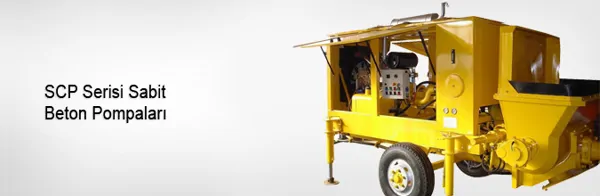 SCP Series Stationary Concrete Pumps