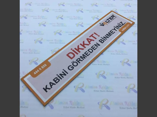 Elevator Label