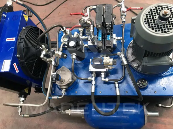 Production of hydraulic power packs.