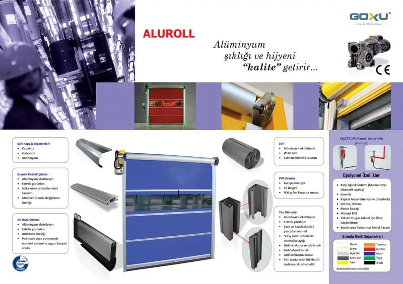 ALUROLL TİP HIZLI PVC KAPILAR