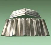 Galvanized Ridge Tiles (Flat, Corrugated, Trapezoidal)