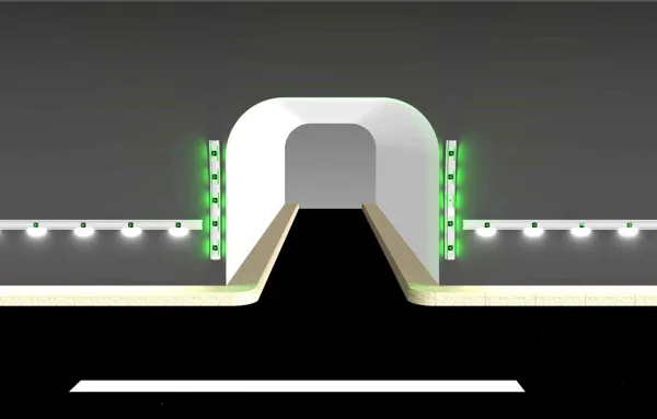 SMART TUNNEL CROSS-CROSSING SIGN