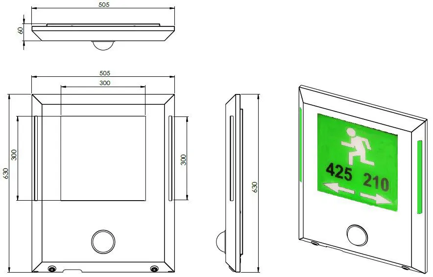 SMART TUNNEL EMERGENCY ESCAPE SIGN
