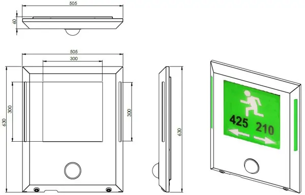 SMART TUNNEL EMERGENCY ESCAPE SIGN