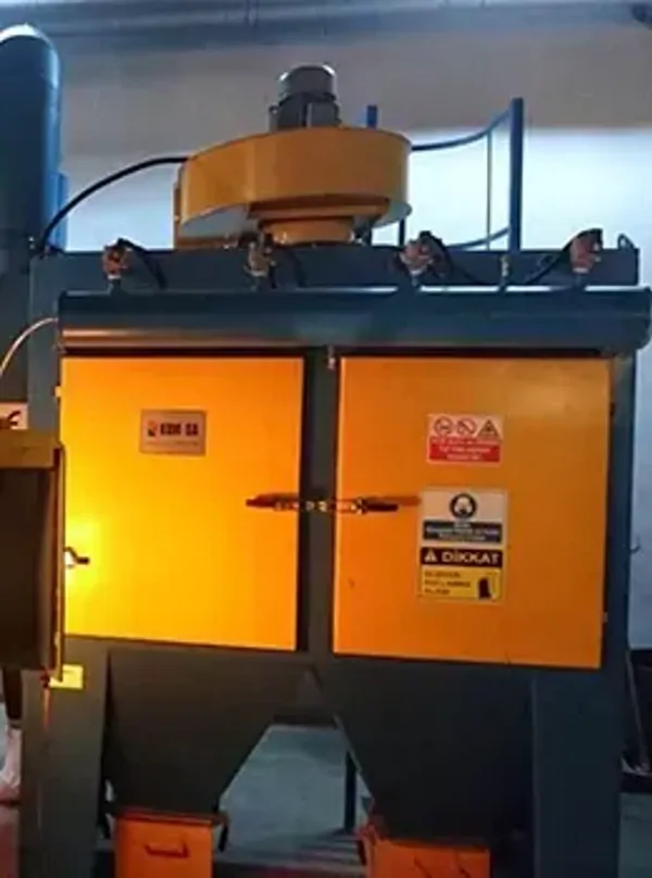 ROTARY TABLE SANDBLASTING MACHINE