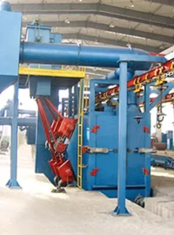 CONTINUOUS SUSPENDED SANDBLASTING MACHINE