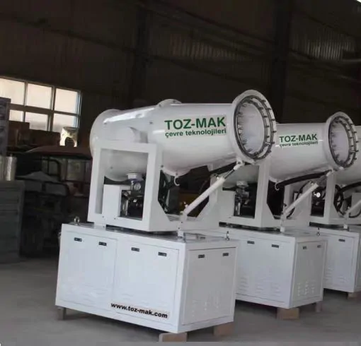 MOBILE, STATIONARY, INDUSTRIAL FAN-BASED, HIGH-PRESSURE DUST REDUCTION SYSTEMS