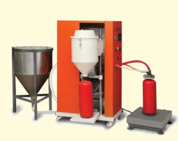 FULLY AUTOMATIC FIRE EXTINGUISHER FILLING MACHINE