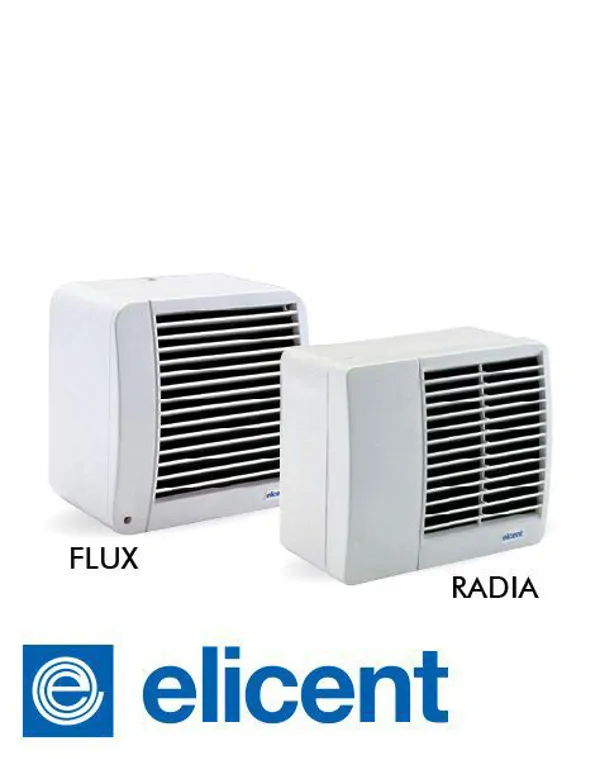 RADIA AND FLUX WALL AND CEILING MOUNTED RADIAL EXHAUST FANS