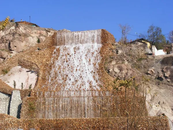 Artificial Rocks and Natural Waterfalls