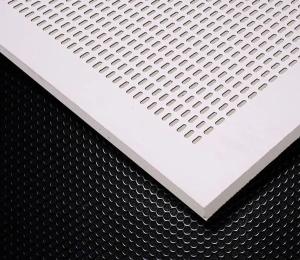 Oval perforated sheet metal