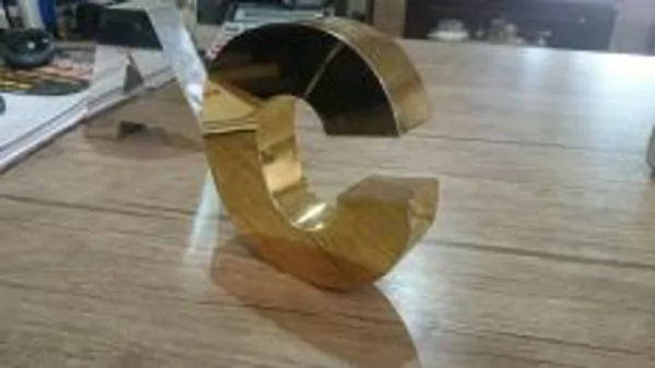 Chrome Stainless Steel Letter