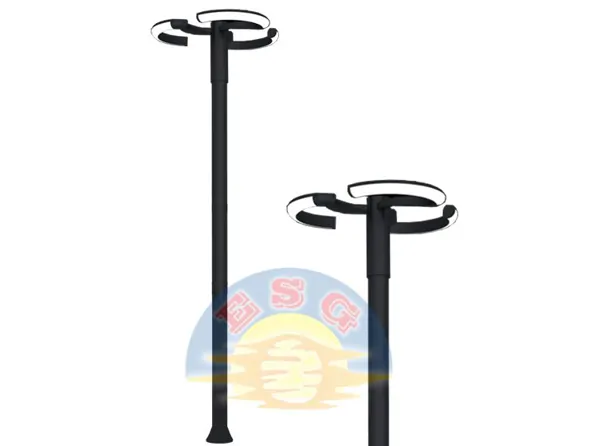 ES-LDS004 - TRIPLE LUMINAIRE POLES