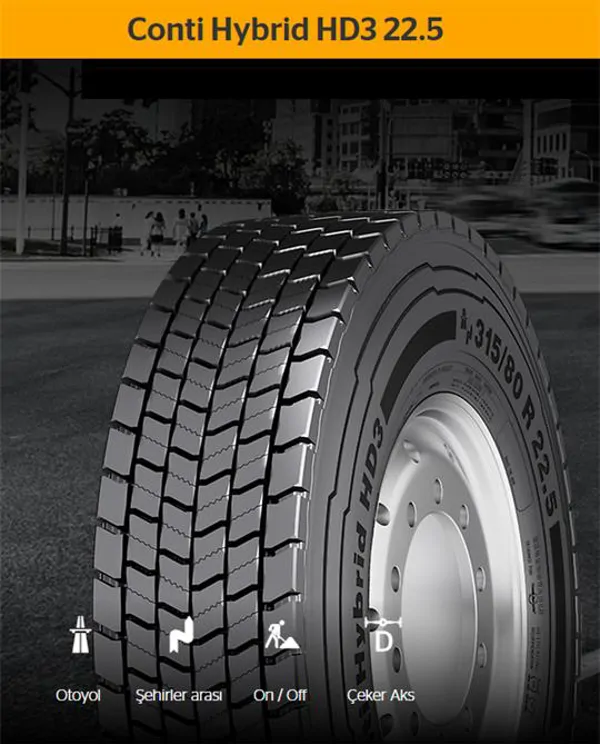 Conti Hybrid HD3 22.5 On-Road/Off-Road Construction Tire