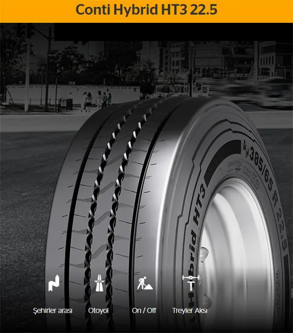 Conti Hybrid HT3 22.5 Şehirler arası İnşaat Lastiği
