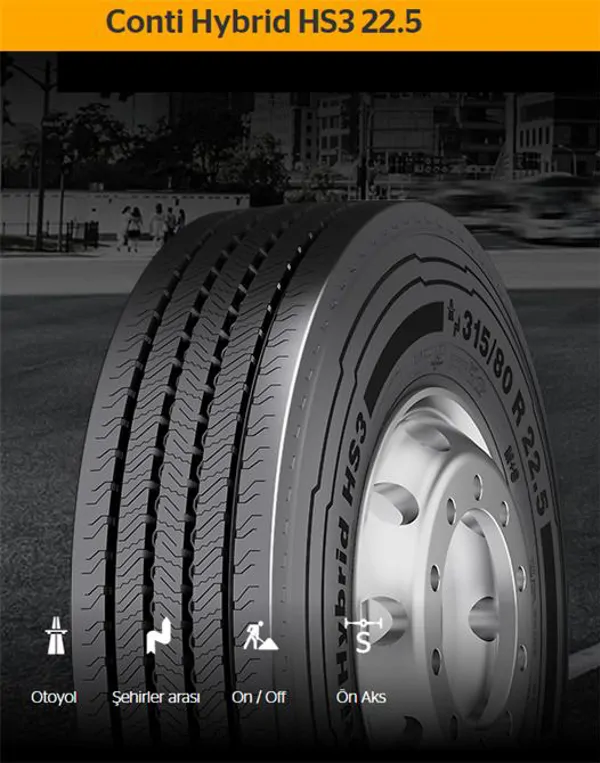 Conti Hybrid HS3 22.5 Highway Truck Tire