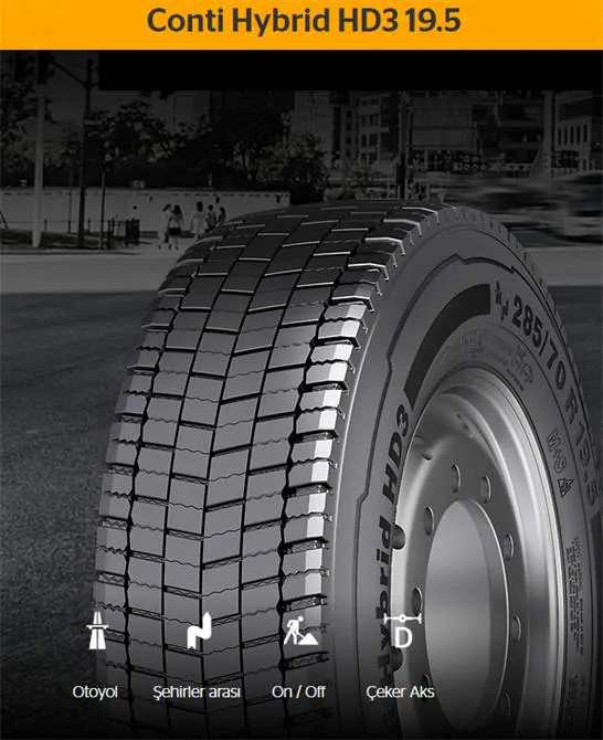 Conti Hybrid HD3 19.5 Şehirler arası Kamyon Lastiği