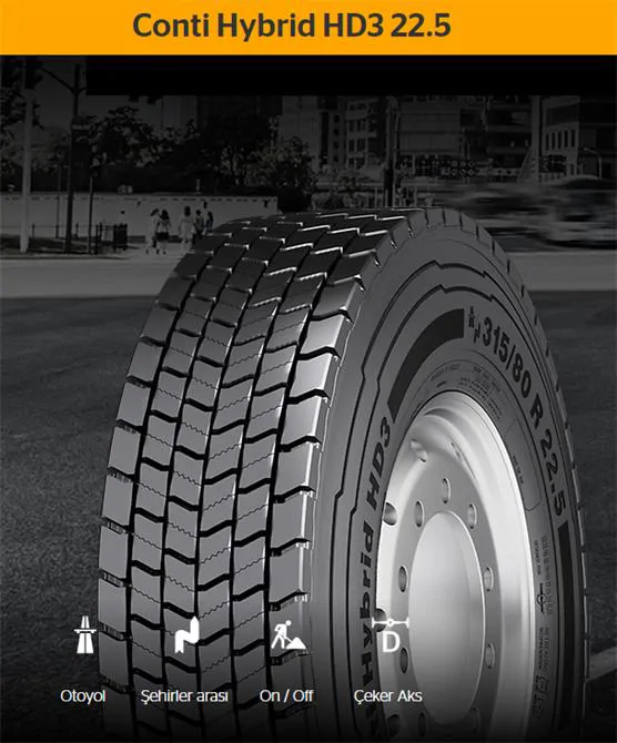Conti Hybrid HD3 22.5 Yol/Yol Dışı Kamyon Lastiği