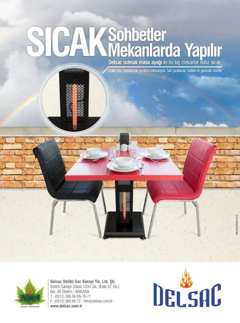 Delsac Isıtıcılı Masa Ayağı