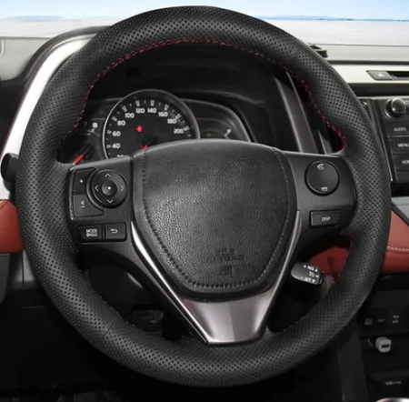 Leather Steering Wheel Cover