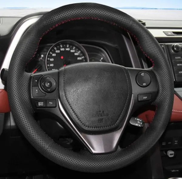 Leather Steering Wheel Cover