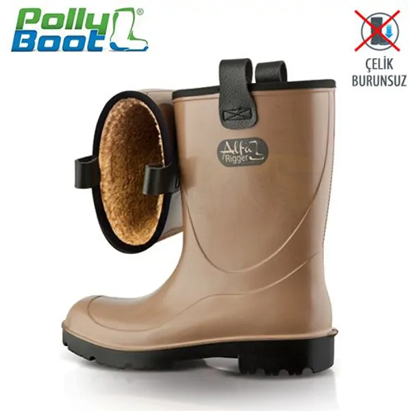 Polly Boot Work Boots Galaxy 502 Khaki Steel Toe
