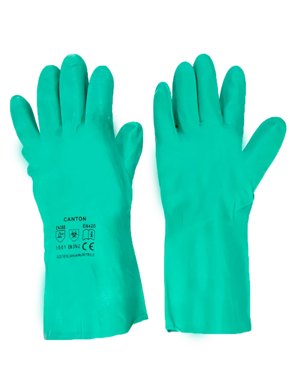 JUNIOR / GREEN NITRILE GLOVES