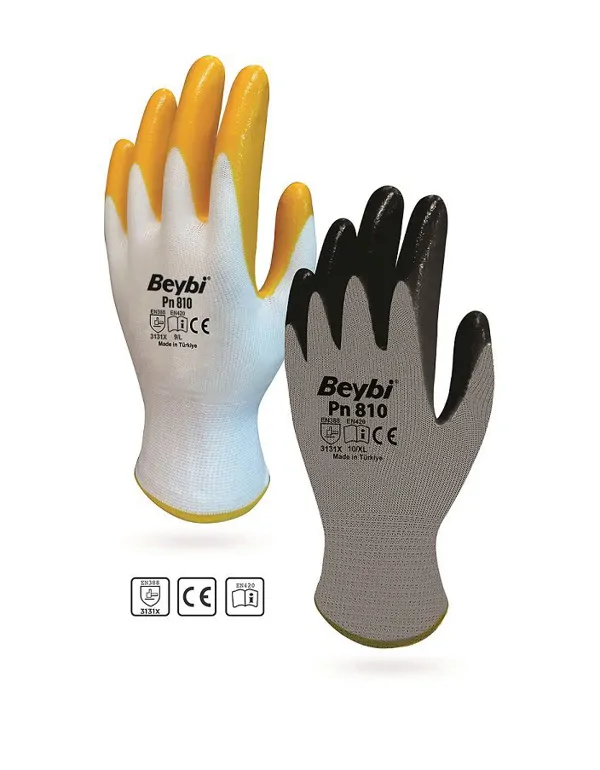 BEYBİ PN810 NITRILE COATED KNITTED GLOVES