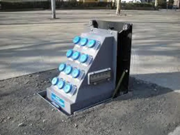 Portable Electric Bollard Barrier that Emerges from the Ground