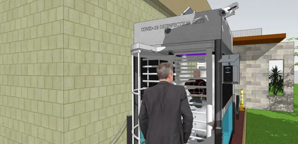 Human Personnel Passage Disinfection Hygiene Tunnel Corridor